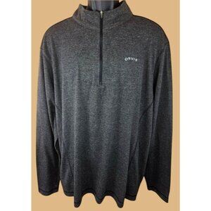 Orvis Mens Charcoal Quarter Zip Pullover Small Classic Collection
